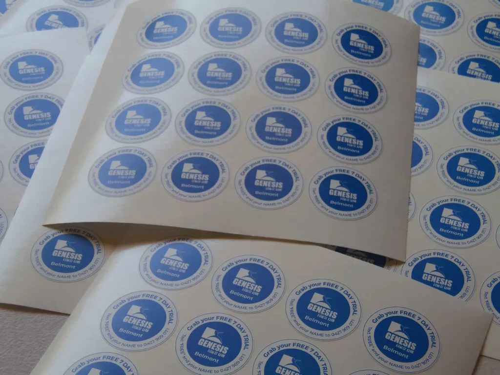 Custom printed vinyl decals stickers and equipment labels Darwin