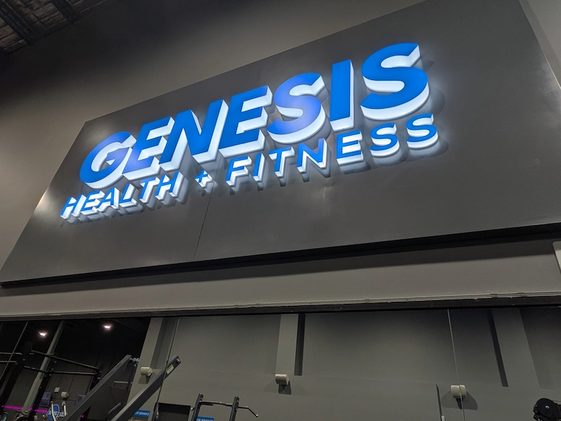 Elevating Fitness Environments: The Genesis Evolution commercial signage Darwin project